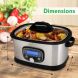 NutriChef PKPC35 - Countertop Oven Multi-Cooker Pro with Easy Crock Oven Cooking Presets, Sous Vide Mode, Display (Stainless Steel) - 1