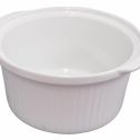 6 Qt White Round Stoneware for Crock-Pot 3060-W-NP Slow Cooker, 130001-000-000