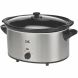 Kalorik 7-Quart Slow Cooker, Black and Stainless Steel - 0