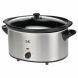 Kalorik 7-Quart Slow Cooker, Black and Stainless Steel - 1