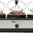 Elite Platinum 3 x 2.5Qt. Triple Slow Cooker EWMST-325FFP