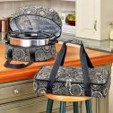 2 Pc Slow Cooker and Casserole Food Carriers Container (black)