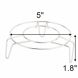 Kitchen Stainless Steel Egg Food Steaming Steamer Holder Rack Stand Silver Tone - 1