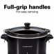 Hamilton Beach 33195 Extra-Large Stay or Go Slow Cooker, 10 Quart Capacity, Black - 3