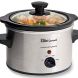 Elite Gourmet MST-250XS Electric Slow Cooker, Adjustable Temp, Entrees, Sauces, Stews & Dips, Dishwasher Glass Lid &&nbsp;Ceramic Pot, 1.5Qt Capacity, Stainless Steel - 0