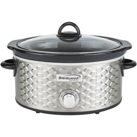 4.5-quart Scallop Pattern Slow Cooker (stainless Steel) Reviews ...