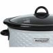 Brentwood SC-140W Scallop Pattern 4.5 Quart Slow Cooker, White - 1