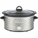 Brentwood SC-140S Scallop Pattern 4.5 Quart Slow Cooker, Stainless Steel