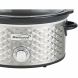 Brentwood SC-140S Scallop Pattern 4.5 Quart Slow Cooker, Stainless Steel - 3