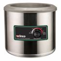 Winco FW-7R500, 7 Quart Electric Round Food Warmer, Commercial Buffet Portable Steam Food Cooker, ETL Listed