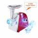 Heavy Duty Electric Meat Grinder and Sausage Stuffer Maker with Handle Home Commercial Use Food Meat Processor Machine Include 4 Cutting Plates Kitchen Tool UL Certificated-Red - 1