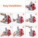 Heavy Duty Electric Meat Grinder and Sausage Stuffer Maker with Handle Home Commercial Use Food Meat Processor Machine Include 4 Cutting Plates Kitchen Tool UL Certificated-Red - 3