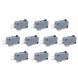 10 Pcs Universal Microwave Oven Freezer Micro Switch KW8 AC/DC 125V 250V - 0