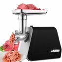 2000W Max Electric Meat Grinder, Sausage Stuffer Maker with 3 Grinders Plates and Sausage Filling Tubes [All Kinds of Meat] for Home Use Stainless Steel Meat Mincer Black