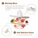 POSAME Mini Food Processor Meat Grinders Electric,Small Kitchen Food Chopper Vegetable Fruit Cutter Onion Slicer Dicer, Blender and Mincer, with 4-Cup Glass Bowl-White - 3