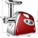 Electric Meat Mincer Grinder and Sausage Maker Kitchen, Powerful 2800 Watt Copper Motor with Handle - 2
