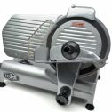 KWS Premium Commercial 320w Electric Meat Slicer 10" with Non-sticky Teflon Blade, Frozen Meat/ Cheese/ Food Slicer Low Noises Commercial and Home Use