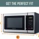 Farberware Classic 0.9 Cubic Feet 900-Watts Speed Cooking Microwave Oven with LED Lighting, Stainless Steel (Refurbished) - 2