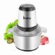 ZOKOP US Standard ALW-FC38SS Two Files 110V 300W Household Electric Stainless Steel One-Button Meat Grinder / Mixer 2L 304 Stainless Steel Cup - 1