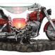 Ebros Red Vintage Motorcycle Classic Chopper Bike Electric Oil Burner Or Tart Warmer Decor Statue 9.5" Long Home Fragrance Aroma Accessory Decor Figurine - 0
