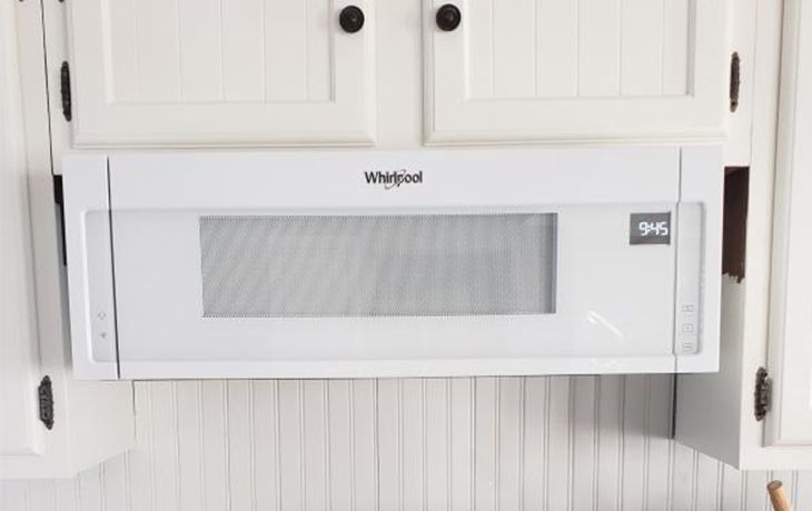 Whirlpool Wml55011hw 1 1 Cu Ft Low Profile Over The Range Microwave