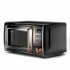 700W Kitchen  Glass Turntable Golden Retro LED Display Countertop Microwave Oven - 2