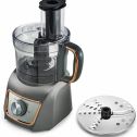 Crux Eight Cup Food Processor, 500 Watt Motor with Reversible Slicing and Shredding Disc, Eight Cup, Black (New Open Box)