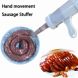 New Manual Meat Sausage Machine Filler Stuffer Sausage Salami Maker And Funnel Hand - 1