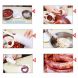 Creative simple manual meat grinder meat sausage machine filling funnel hand - 3