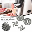 Akoyovwerve 4-Piece Set Meat Grinder Household Steel Alloy Meat Chopper Grinding Spare Part Accessories For Quick Meat Mince