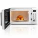 700W Kitchen Glass Turntable White Retro LED Display Countertop Microwave Oven - 2