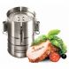 Round Shape Stainless Steel Ham Press Maker Machine Seafood Meat Poultry - 0