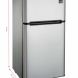 RCA 4.5 Cu Ft Two Door Mini Fridge with Freezer RFR459 Stainless Steel - 2