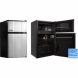 MicroFridge Refrigerator & True Freezer Combo Appliance, Stainless Steel - 3.1 cu ft. - 0
