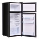 2 Doors 3.4 cu ft. Unit Cold-rolled Sheet Compact Mini Refrigerator - Black