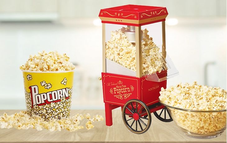 nostalgia popcorn maker hot air
