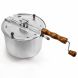 Barton Stovetop Popcorn Maker Pop Popcorn Popper Hand Stirring Crank Cooker Kettle Popcorn Popper Removable Lid - 1
