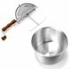 Barton Stovetop Popcorn Maker Pop Popcorn Popper Hand Stirring Crank Cooker Kettle Popcorn Popper Removable Lid - 2