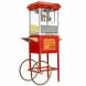 FunTime Carnival 8oz Popcorn Machine with Cart, Red/Silver - 0