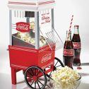 Nostalgia OFP501COKE Coca-Cola 12-Cup Hot Air Popcorn Maker