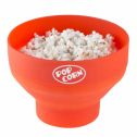 Chef Buddy Microwave Popcorn Popper Bowl  healthy way to pop without oil in a collapsible bowl by