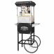 Lincoln Popcorn Machine with Cart- Popper Makes 3 Gallons- 8-Ounce Kettle, Old Maids Drawer, Warming Tray & Scoop by Great Northern Popcorn (Black) - 0