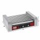 24 Hot Dog Roller Machine- 9 Rollers, Hotdog or Sausage Grill -Electric Countertop Cooker, Drip Tray & Dual Zones by Great Northern Popcorn - 1