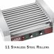 30 Hot Dog Roller Machine- 11 Rollers, Hotdog or Sausage Grill -Electric Countertop Cooker, Drip Tray & Dual Zones by Great Northern Popcorn - 2