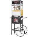 Great Northern TopStar Black Commercial Quality Popcorn Machine with Cart, 12oz