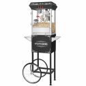 Great Northern Popcorn Black GNP-800 All-Star Popcorn Popper Machine & Cart, 8oz