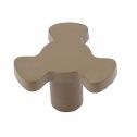 Unique Bargains 3cm x 2.2cm Repairing Part Turntable Coupler Khaki for Microwave Oven