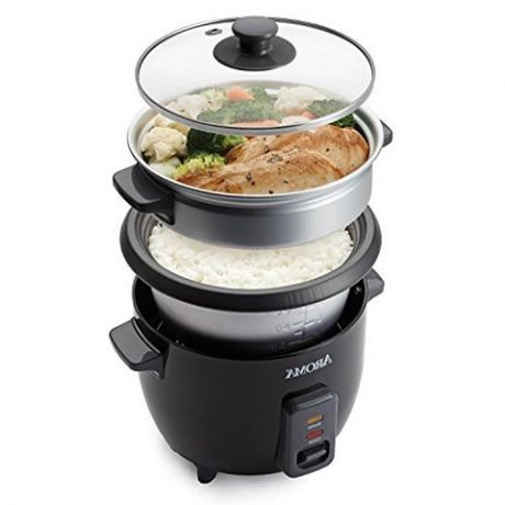 Aroma Housewares (ARC-363-1NGB) 2-6 cups Cooked Rice Cooker, Steamer ...