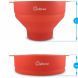 The Original Microwave Popcorn Popper with Lid, Silicone Popcorn Maker, Collapsible Bowl BPA Free (Red) - 1