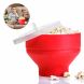 Microwave Popcorn Popper Silicone Popcorn Maker Collapsible Bowl with Lid - 0